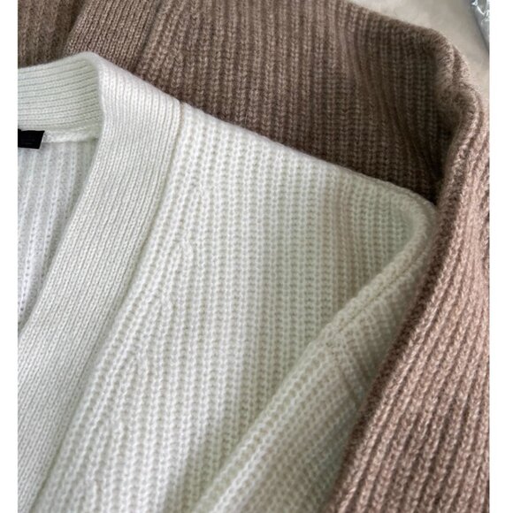 BEST Jenni Kayne Cashmere Cocoon Cardigan Small/Medium Ivory Off White Quiet Lux - Picture 7 of 8